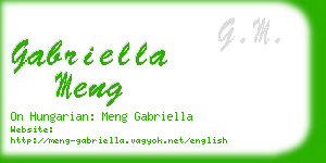 gabriella meng business card